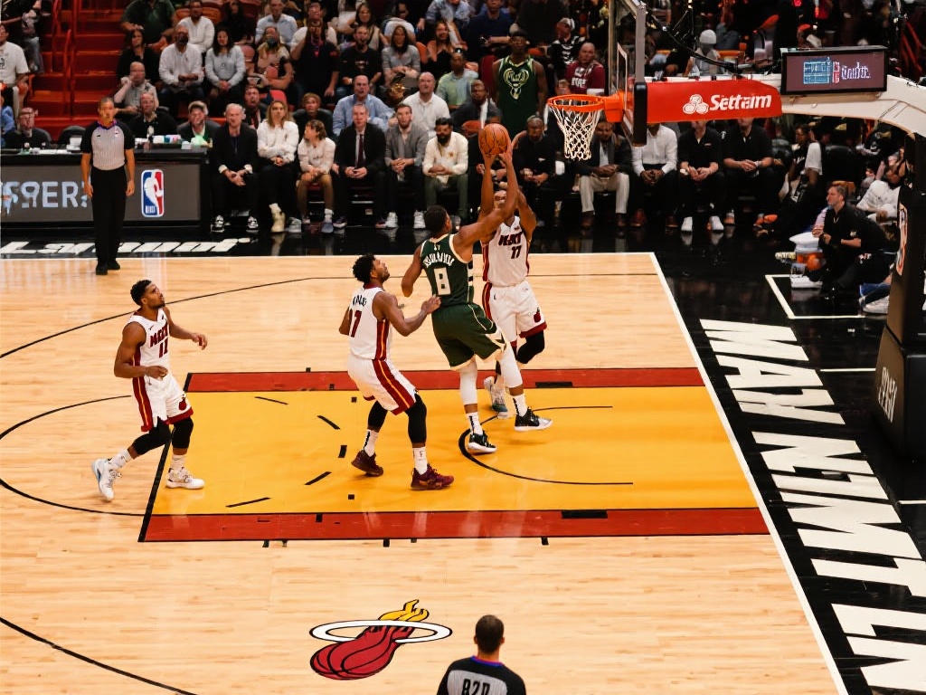 热火雄鹿争夺季后赛生存,巅峰对决引全民热议 第一节比赛中,热火队通过稳健的防守和快速