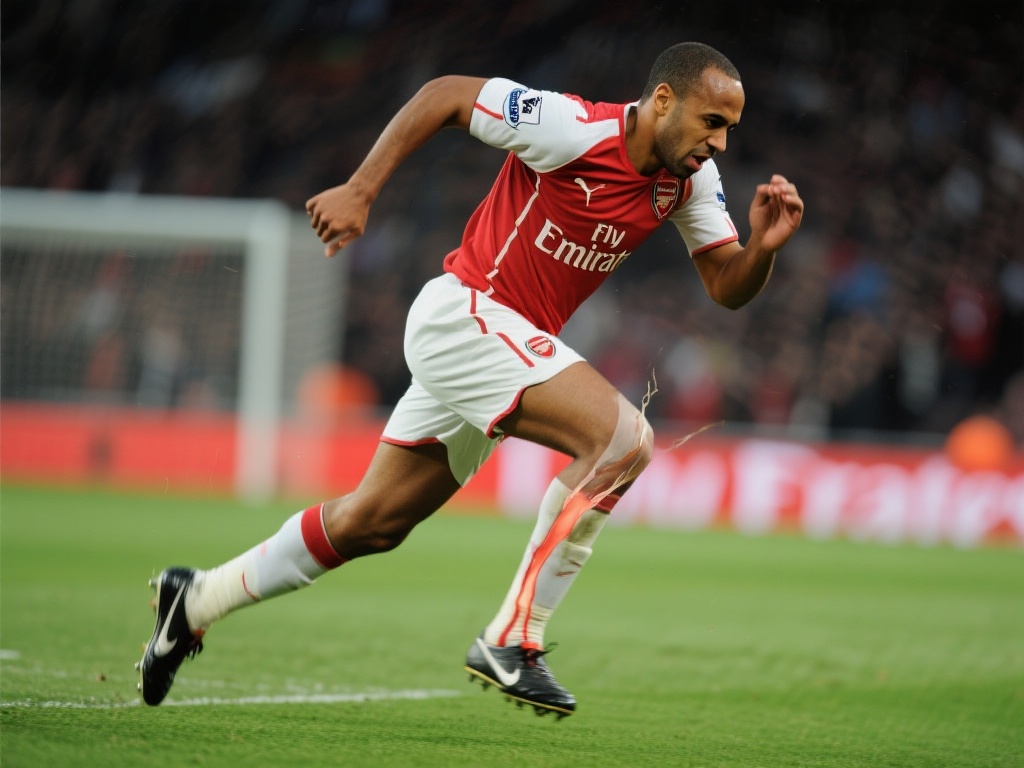 作为速度型的优秀前锋，亨利的成功离不开他